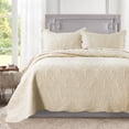 thumbnail image 1 of HoneiLife Juego de edredón tamaño Queen – Colcha de microfibra bordada de 3 piezas, colcha reversible, funda de cama ligera, juego de cama con patrón de cachemira, colchas para todas las estaciones, c, 1 of 1