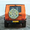 thumbnail image 6 of Yiaed Green Cute Avocado Print Print Tire Wheel Cover, tire covers for trailers,rv wheel covers,rv tire covers, camper tire covers,tire covers for cars-15 inch, 6 of 6