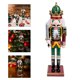 thumbnail image 4 of Cascanueces de escritorio navideño Cascanueces de madera Adorno de mesa navideño Cascanueces de mesa, 4 of 7