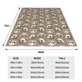 thumbnail image 3 of Pofeuu Raccoon Print Ultra-Soft Micro Fleece Blanket,for Bed Or Sofa,All Season Throw Blankets Flannel Blanket-80"x60", 3 of 7