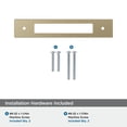 thumbnail image 4 of Amerock Medora 5-1/16 inch (128mm) Center-to-Center Rectangle Golden Champagne Cabinet Pull Backplate, 4 of 6
