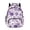 Purple Floral Print, variant on Whosucclay Tie Dye Swirl Kids Backpack for Boys Girls, Lightweight School Bag High School Elementary School Kindergarten with Large Capacity Adjustable Straps