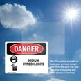 thumbnail image 6 of (2 Pack) Sodium Hypochlorite OSHA Danger Sign 10 Inch X 7 Inch Vinyl Label Decal Sticker Weather Resistant, UV Protected for Workplace, Business, and Construction Site, Made in the USA, 6 of 7