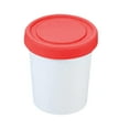 thumbnail image 2 of Vaso de pinta para helado, recipientes para guardar helado, recipiente para postres, transparente para congelador rojo, 2 of 9