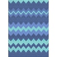 thumbnail image 1 of Ahgly Company Indoor Rectangle Patterned Sapphire Blue Novelty Area Rugs, 8' x 10', 1 of 6