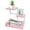 Pink, variant on Desk Shelf Organizer, Wood Desktop Organizer Small Bookshelf, 3 Tier Storage Shelf Riser Display Stand for Office Decor and Desk Accessories, Rustic Brown Black