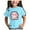 Sky Blue, variant on Tkrady Toddler Girls Shirts Valentine's Day New Round Neck Short Sleeve Cute Shirts Tops, Sizes 1-12 Years
