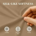 thumbnail image 3 of Sacred Thread Rayon Derived from Bamboo Sheets Split King Size, 18'' Deep Pocket Cooling Sheets for Hot Sleepers, 7 PC Cooling Sheets (Split King Size) (Sand Dunes), 3 of 9