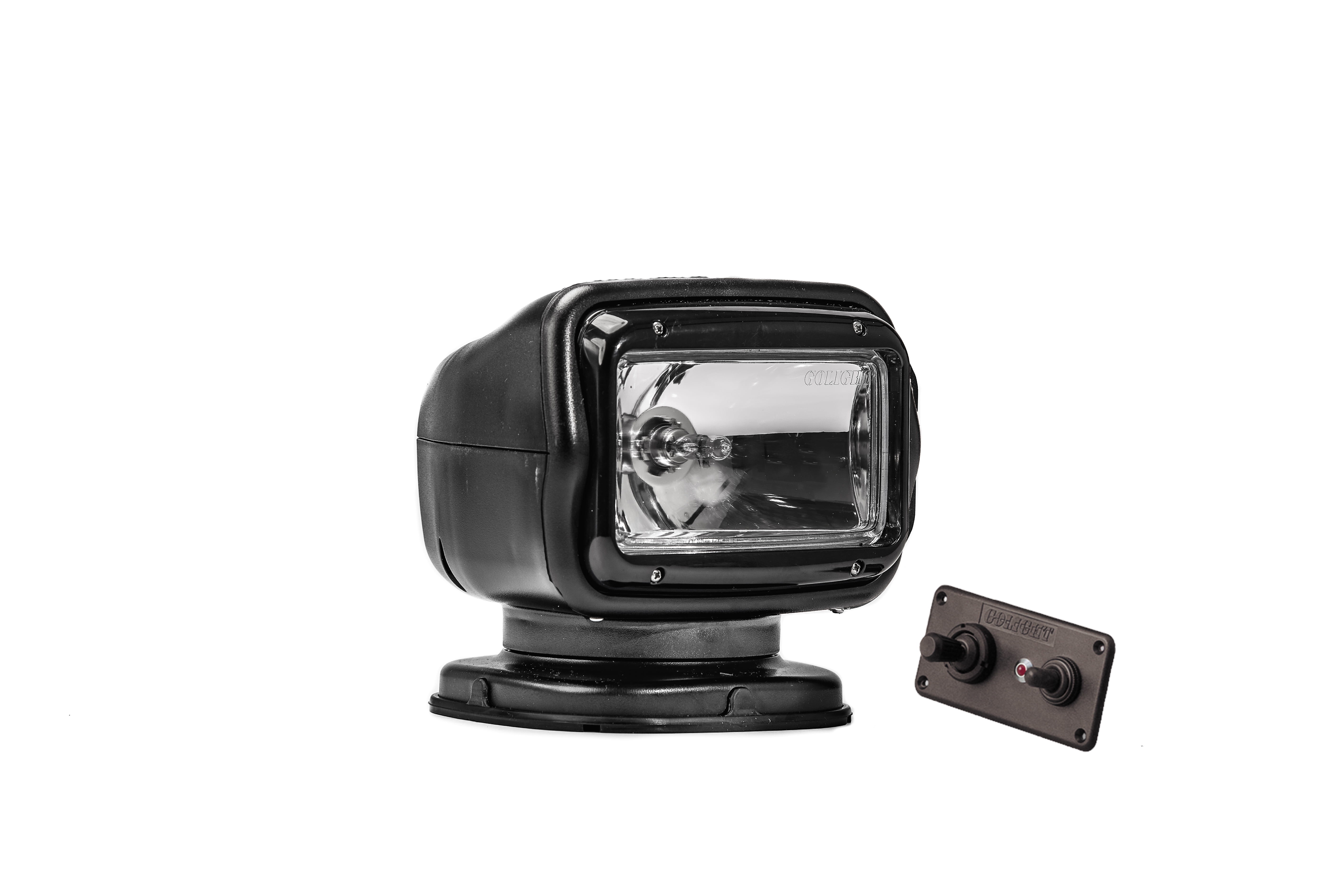 8 Black Halogen Functional Golight Radioray GT Series Permanent Mount with Hard Wired Dash Mount Remote Walmart