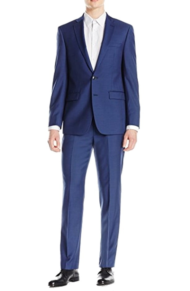 Calvin Klein Calvin Klein NEW Blue Navy Men Size 48 Two Button Wool 2