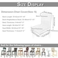 thumbnail image 5 of DYstyle Stretch Bar Stool Cover Height Side Counter Pub Armless Slipcover, 5 of 5