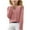 Pink A, variant on Ashirexll Solid Color Casual Knit Tops for Boys and Girls 6-15 Years Fall Winter Pullover Long Sleeve Comfortable Wear