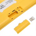 thumbnail image 3 of 2.4GHz Wireless Keyboard and Mouse Combo, Compatible with Windows 98, 7, 8, 10 and 11, Yellow, 3 of 4