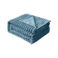 thumbnail image 2 of Steadline Superior Ribbed Flannel Fleece Blanket - Ultra Soft All Season Throw For Sofa Bed And Lounge With Quick Warm Technology And Cozy Home Decor For Living Room And Bedroom, 2 of 9