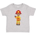 thumbnail image 3 of Inktastic African American Boy, Fireman, Firefighter, Helmet Boys Toddler T-Shirt, 3 of 5