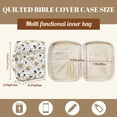 thumbnail image 5 of TSOVTHRID Daisy Floral Bee Print Bible Case Church Bag for Women Men, Bible Protective Cover with Handle, Practical White Bibles Study Supplies Accessories, 10.6 x 8.3 x 2.2 Inch, 5 of 7
