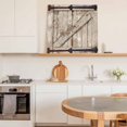 thumbnail image 6 of Farmhouse Wood Grain Wall Art Painting on Canvas, Vintage Country Barn Gate Brown Canvas Art Home Prints Wall Art Framed Modern Artwork for Living Room Bedroom Wall Decor 12x12in, 6 of 9