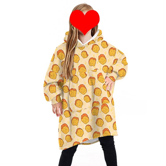goowrom Pyjama pour Enfants Couverture Réversible avec Animaux et Capuche
