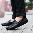 thumbnail image 5 of Men's Casual Fashion Leather Shoes Comfortable Lazy Loafers Outdoor Driving Work, 5 of 7