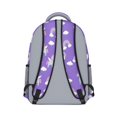 thumbnail image 3 of Unicorn and Wing Purple Pattern Backpack for School, Cute School Bag with Adjustable Shoulder Straps and Padded Back, 15.3"x11"x6.7", 3 of 5