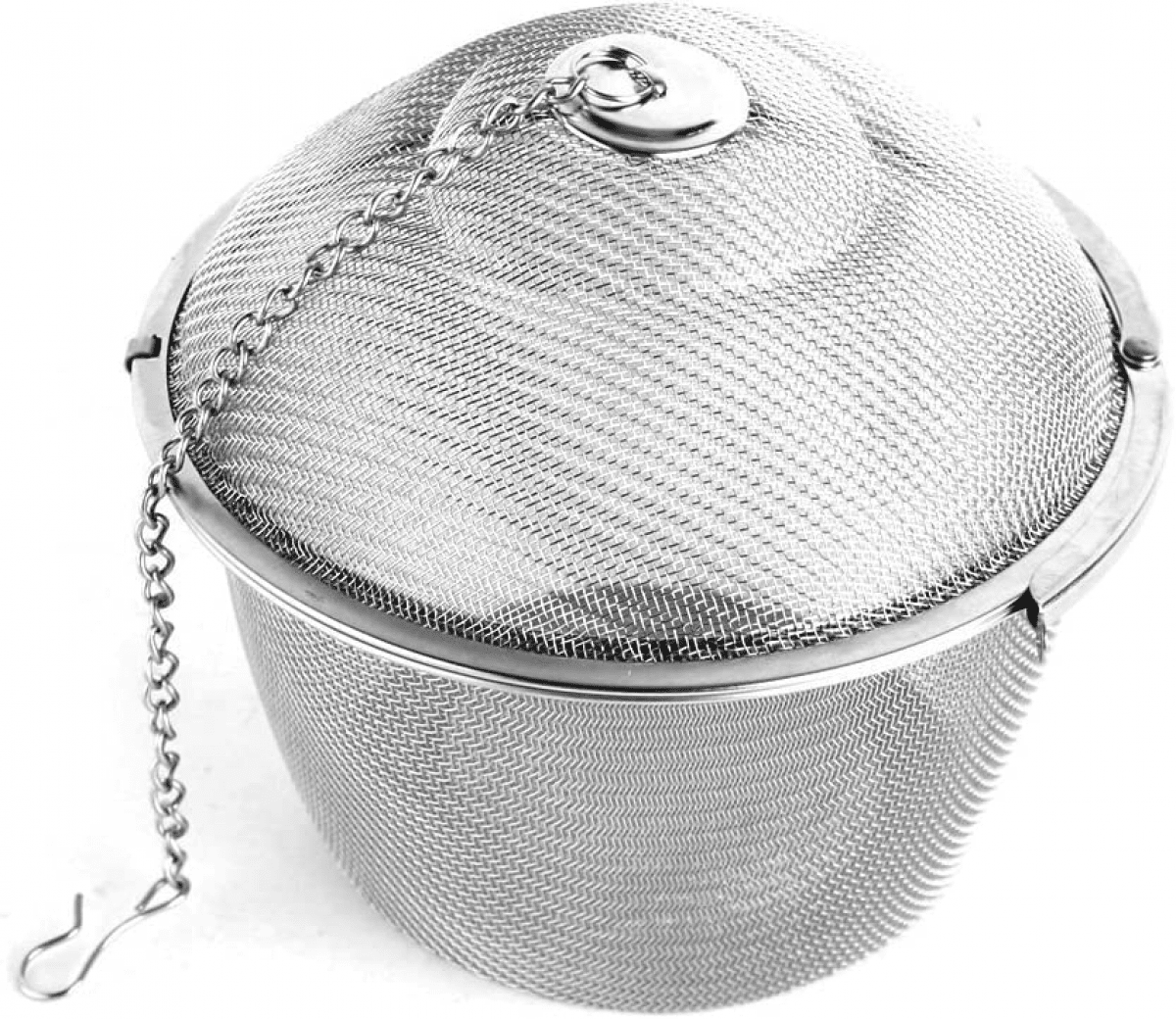 Caliamary Extra Large Stainless Steel Twist Lock Mesh Tea Ball Tea