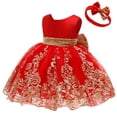 thumbnail image 2 of Vestido CMMCHAAH para niñas pequeñas, rojo navideño de 2 a 3 años, 2 of 7