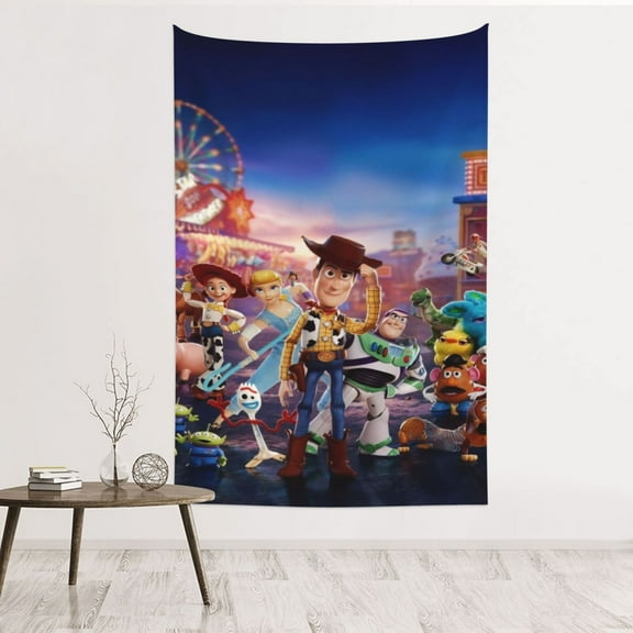 Toy Story Printed Tapestry For Indoor And Outdoor Use Living Room Party Beach Picnic Blanket Tablecloth Wall Decoration