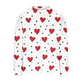 thumbnail image 4 of Craaazy Valentine's Athletic Shirts for Women Love Heart Colorful Print Loose Tops Gifts, 4 of 6