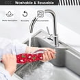 thumbnail image 6 of Christmas Snowman Red Sink Splash Guard for Faucet 2 Packs Faucet Absorbent Mats, Xmas Tree Winter Faucet Handle Drip Catcher Quickly Drying Mat for Kitchen Counter Bathroom, 14.9"x5.5", 6 of 7