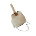 thumbnail image 2 of Jusqu'à 65 % de Réduction sur Sac à Main Chaîne Tissée Décontractée en Paille Grande Capacité Sac Seau, 2 of 6