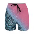 thumbnail image 4 of B91xZ Women's Plus Size Swim Shorts High Waisted Bathing Suits Bottoms Long Swimsuit Tankini Trunks with Pockets Shorts,Pink S, 4 of 5