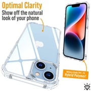 For Samsung Galaxy A35 5G Hybrid Transparent 3in1 Corner Tough Durable Detachable Shockproof Frame Hard PC + TPU Slim Phone Case Cover by Xpression - Clear