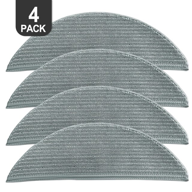 BUYISI pour Lydsto R5 / R5D Pièces de Rechange pour Aspirateur Robot et Vadrouille Chiffon de Vadrouille 4 Pcs-Gris