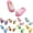Blue, variant on Kids Fuzzy Slippers Girls Boys Plush Slip on House Shoes Toddler Indoor Slides with Back Strap 0-5Y