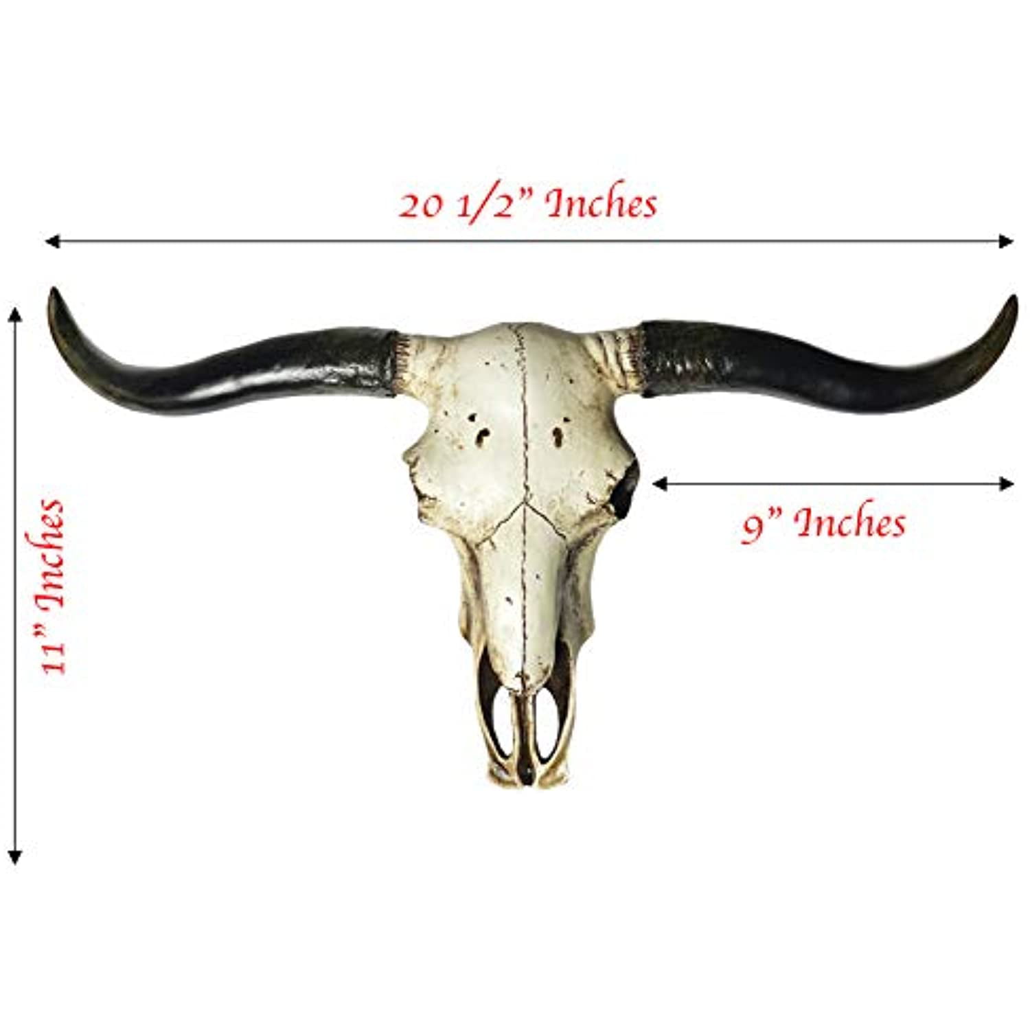 Western Rustic Cow Bull Longhorn Skull Cross & Wire Hanging Wall Sculpture Decor