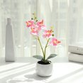 thumbnail image 4 of pitrice Artificial Plant Decorative Replacement Solid Color Simulation Culture Ornament Replacing Lightweight Realistic Home Hotel Office Photography Fake Potting Pink, 4 of 9