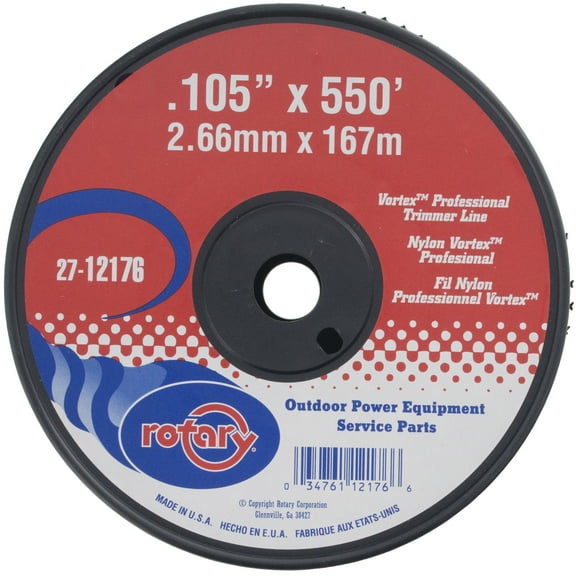 Rotary 12176 Trimmer Line .105 X 550' Vortex Medium Spool