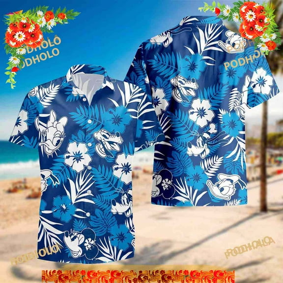 Disney Mickey And Friends Hawaiian Shirt, Summer Beach Trip Family Hawaiian Shirt