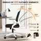 thumbnail image 3 of VIDITA Silla de Oficina ergon&oacute;mica-Silla Escritorio con Respaldo de Malla Transpirable，Ajustable y Reposabrazos Sillas Ergon&oacute;micas para Escritorio Home Office, Color B, 3 of 7