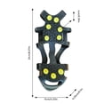 thumbnail image 2 of Ice For Shoes Silicone Ice Cleats For Sidewalks Stretch Over Boots | Portable Lightweight Traction With General Compatibility, 2 of 8