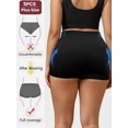 thumbnail image 3 of 5 Pack Plus Size Seamless Mid-Rise Panties Multicolor-4 Comfortable, 3 of 5