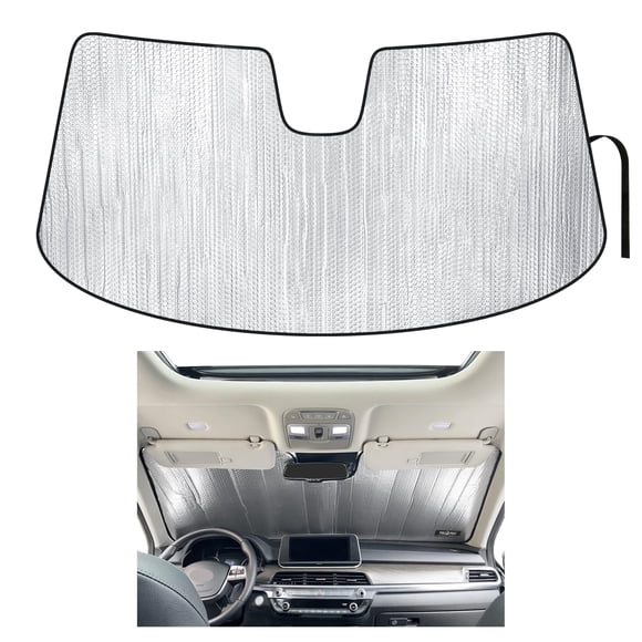 YelloPro Custom Fit Automotive Reflective Front Windshield Sunshade Accessories UV Reflector Sun Protection for 2020 2021 2022 2023 2024 2025 Kia Telluride SUV, S, SX, EX, LX, X-Line