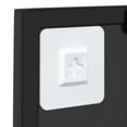 thumbnail image 3 of vidaXL Wall Mirror Black 40x40 cm Metal, 3 of 4