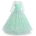 thumbnail image 2 of IDOPIP Flower Girls Vintage Lace Dress Floral embroidered Tulle Tutu Dress Wedding Party Gown, 2 of 7