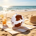 thumbnail image 1 of shyuyusa 7.08 Inch Inflatable Cow Pattern Beach Ball, Summer Pool Leisure Toy, 1 of 1