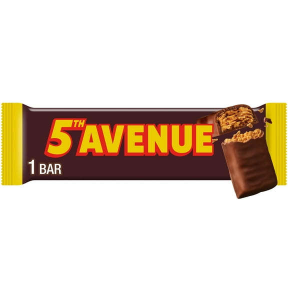 5Th Avenue Rich Chocolate Coated Crunchy Peanut Butter Candy, Bar 2 oz