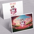 thumbnail image 3 of My Dog Is My Valentine Cute Bull Terrier in Gift Box 7x5in Folded Greeting Card Bully Dog Lovers Gifts Idea Single Note Card with Envelope - 3006, 3 of 5