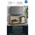 Mainstays TV Cart for Flatscreen TVs up to 32", Rustic Weathered Oak