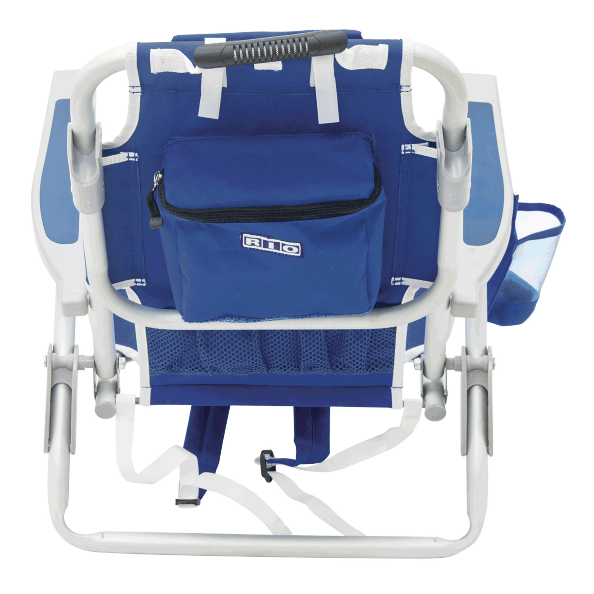RIO Brands Kids 5 Position Portable Folding Backpack Beach Chair, Blue