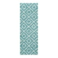 thumbnail image 3 of Unique Loom Trellis Shag Collection Area Rug - Ruth (2' x 6' Runner Aqua/Ivory), 3 of 9